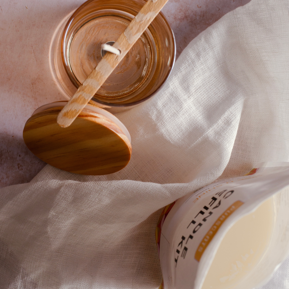 Cotton Wick set in a Glass Jar