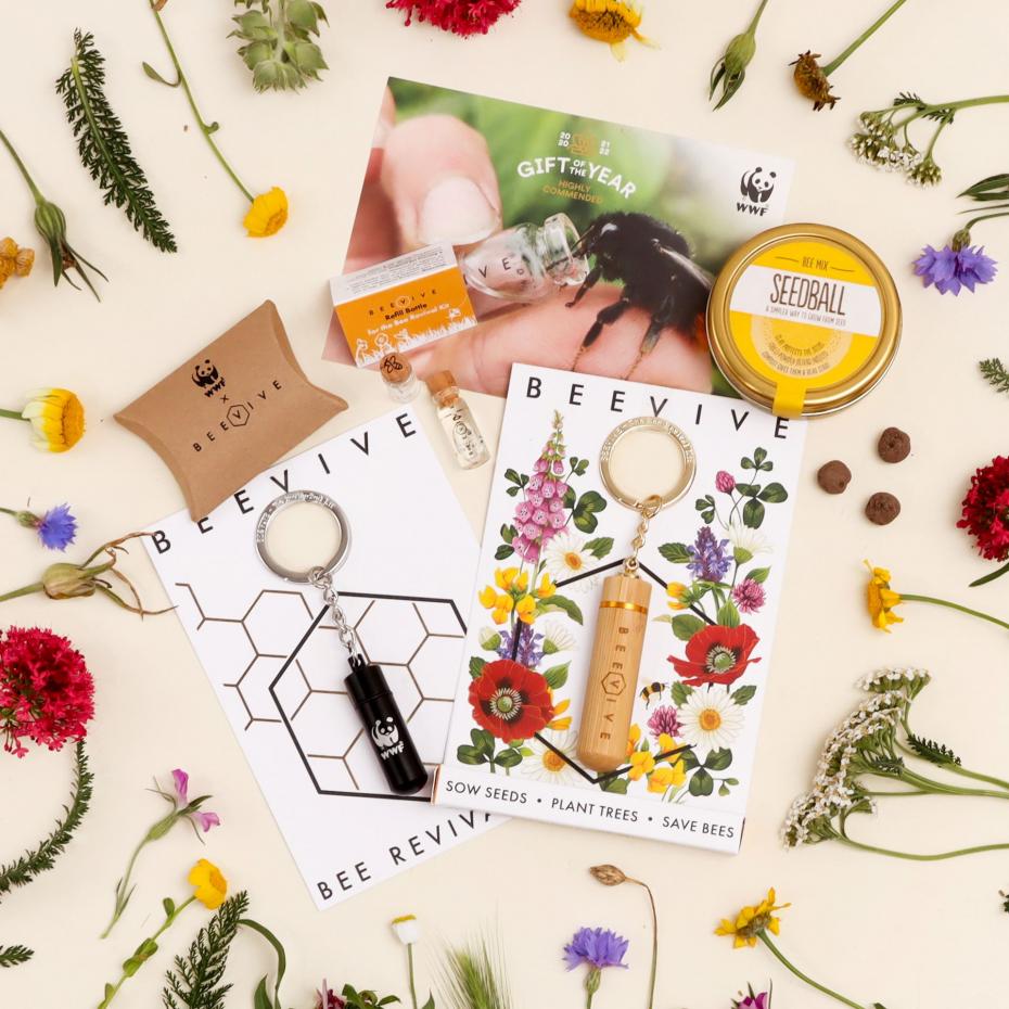 WWF x Beevive Save the Bees range