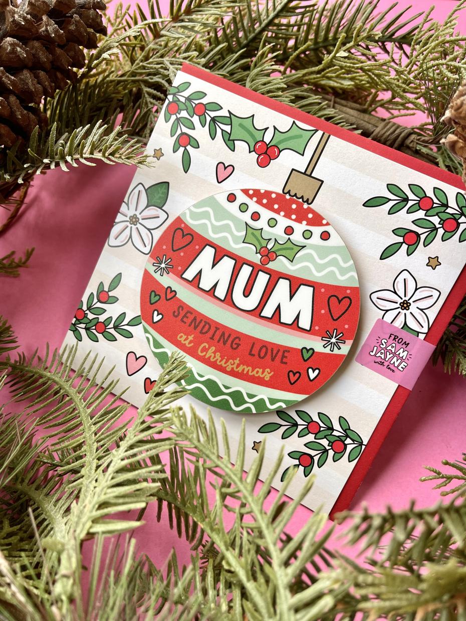 Mum Christmas Coaster Card