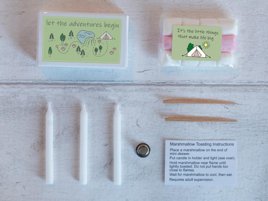 Mini Marshmallow Toasting Kit Contents Image