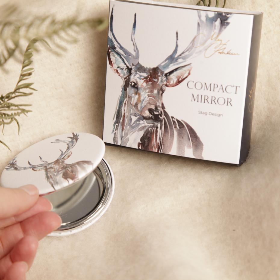 Stag Compact Mirror