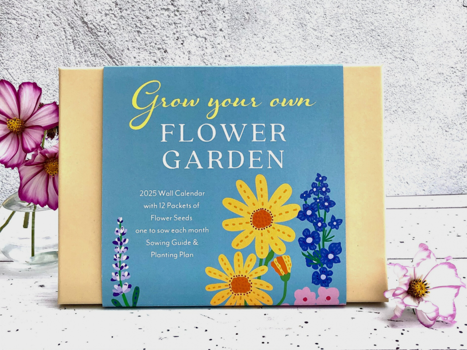 flower seed calendar gift box front cover