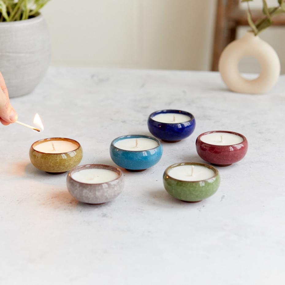 Kiln Ceramic Tea Lights (Box of 6)