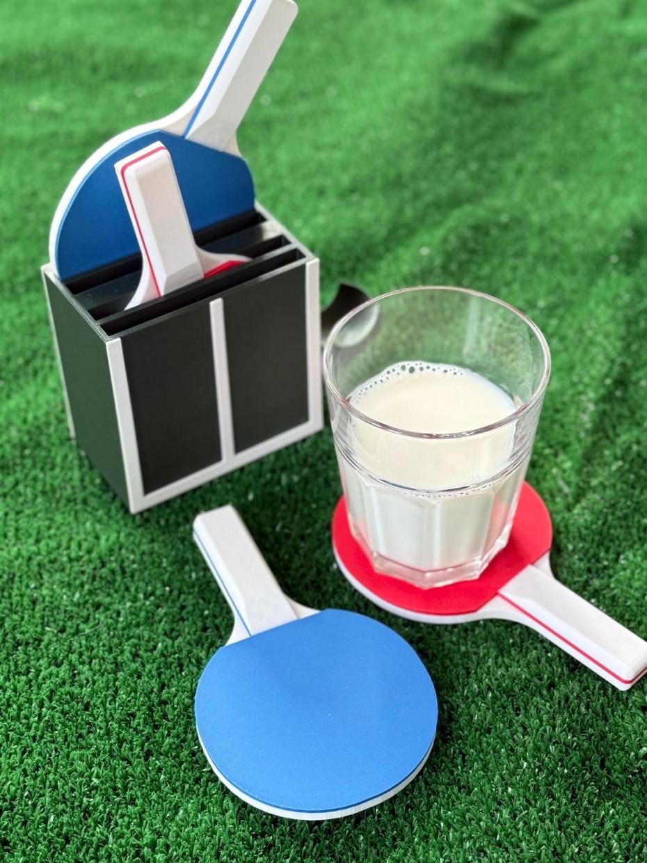 Table Tennis Coaster Set