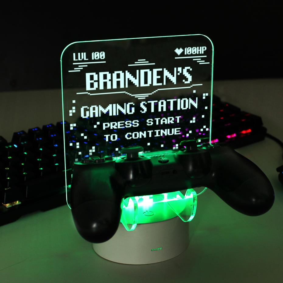 Personalised LED Gaming Controller Stand  3