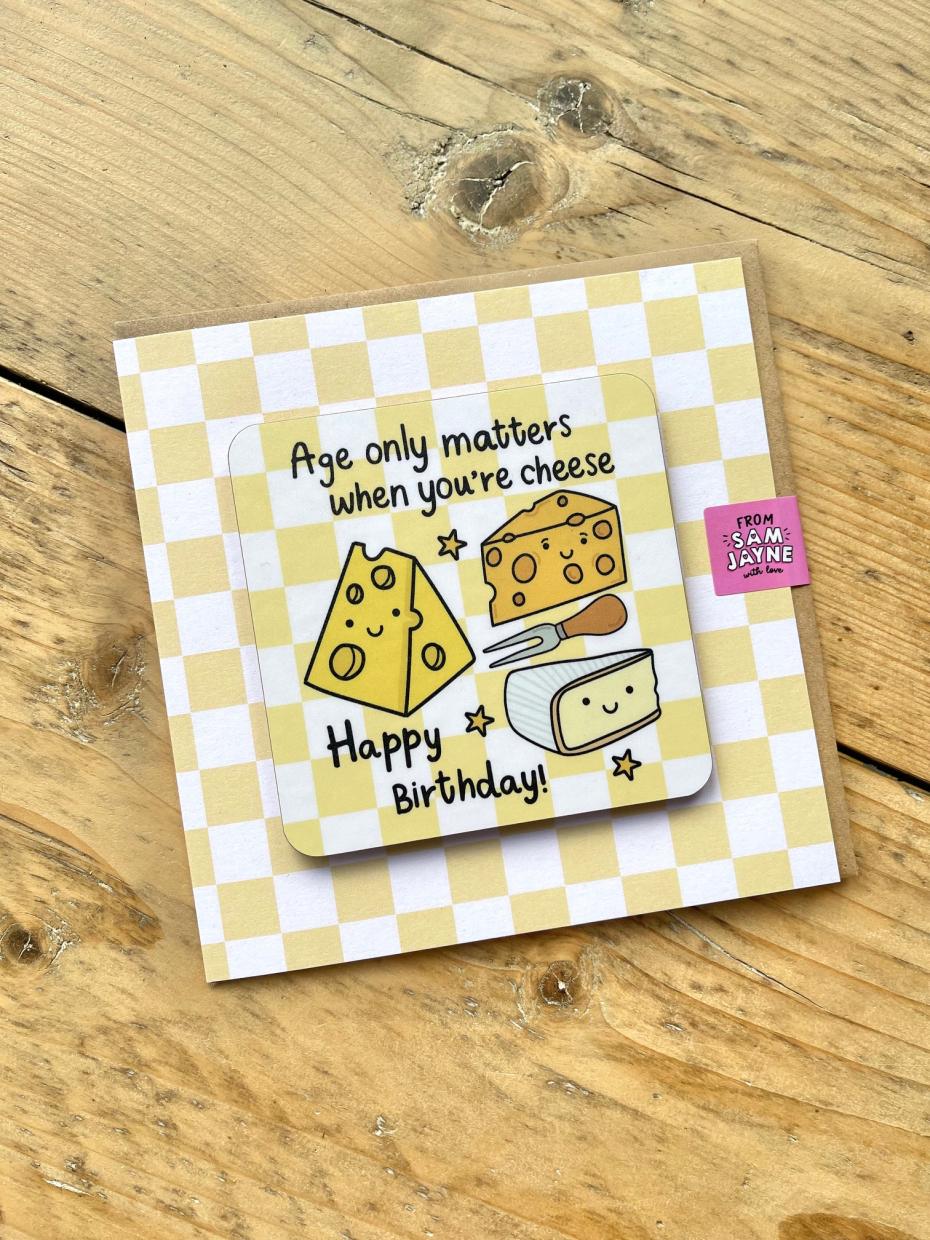 Age only matters when you're cheese Coaster Card