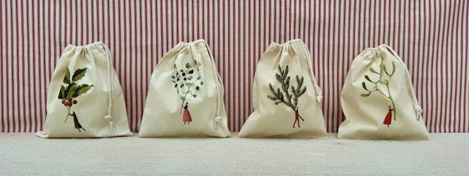 Drawstring Bags - Christmas small sizes