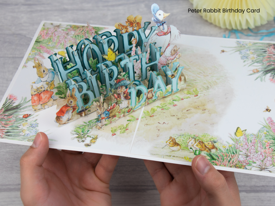 Peter Rabbit 'Hoppy Birthday' Card