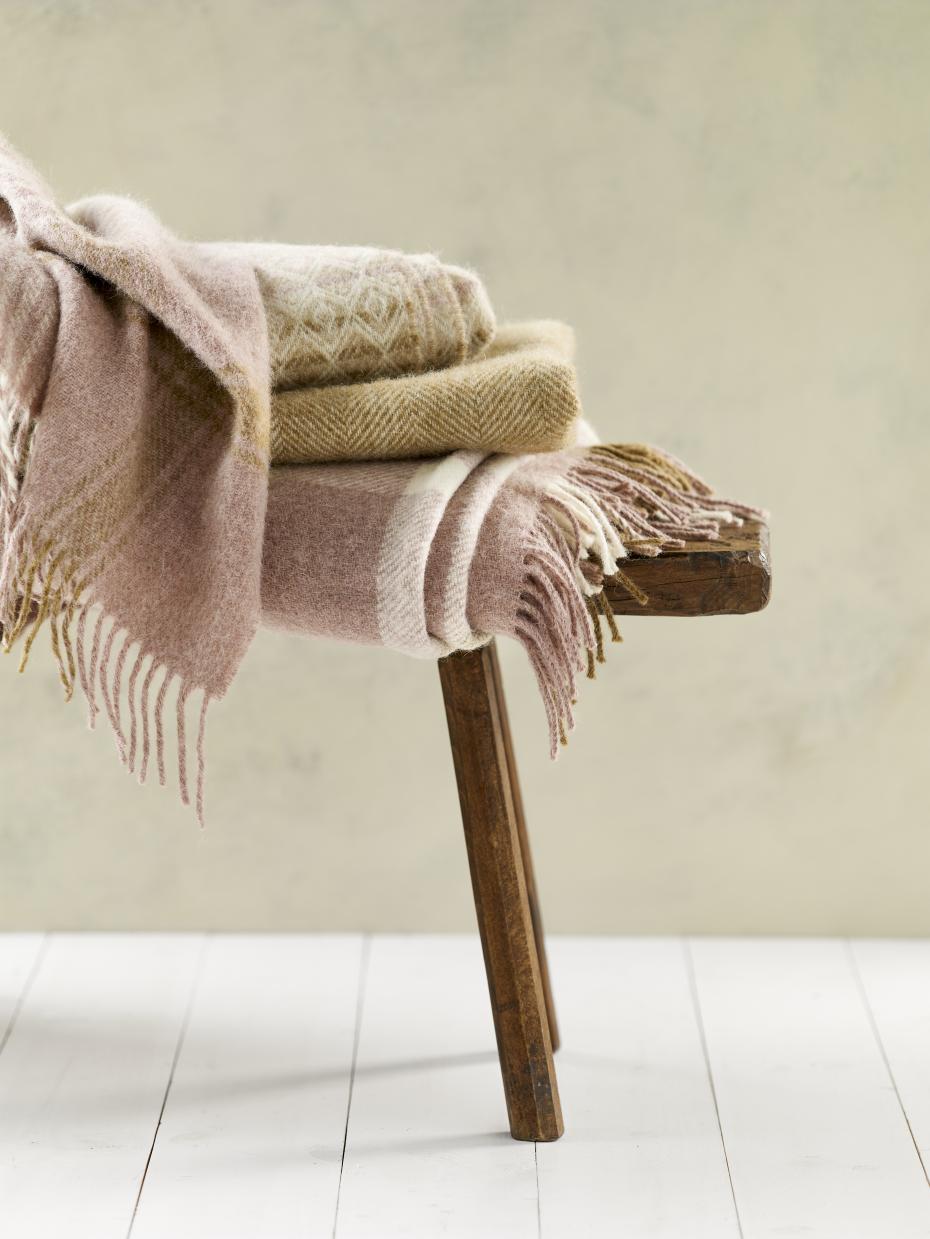 Bronte by Moon British Wool luxury throw collection