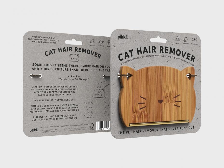 Cat Hair Remover packaging front and back