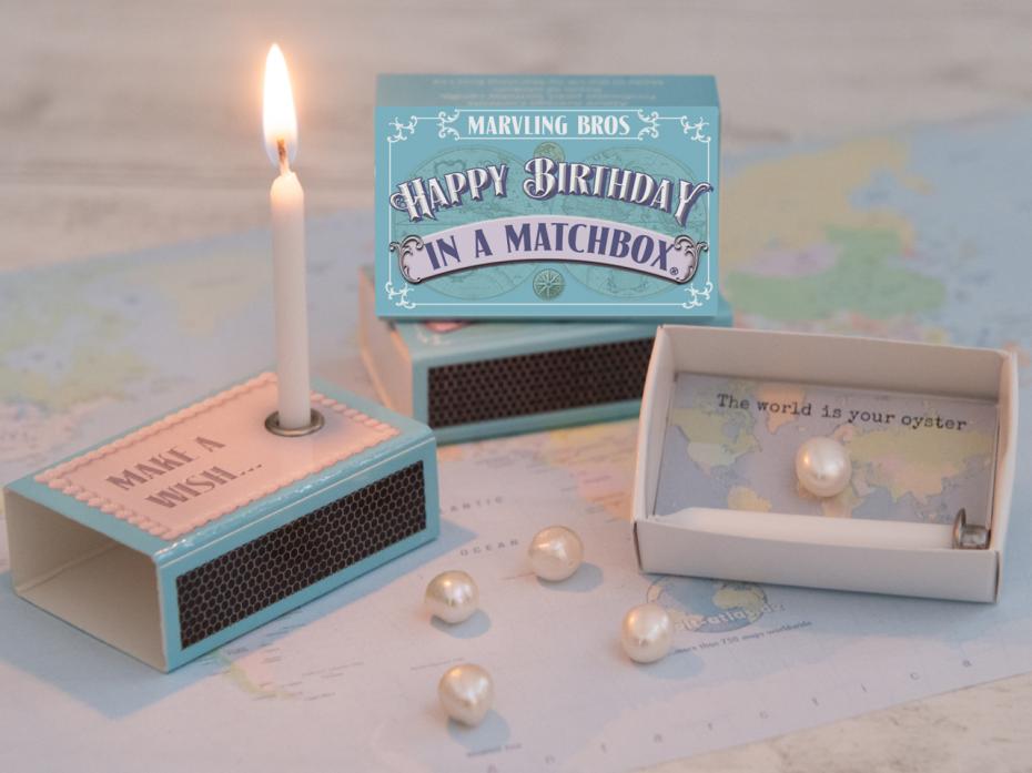 Happy Birthday In A Matchbox - World Is Your Oyster Range