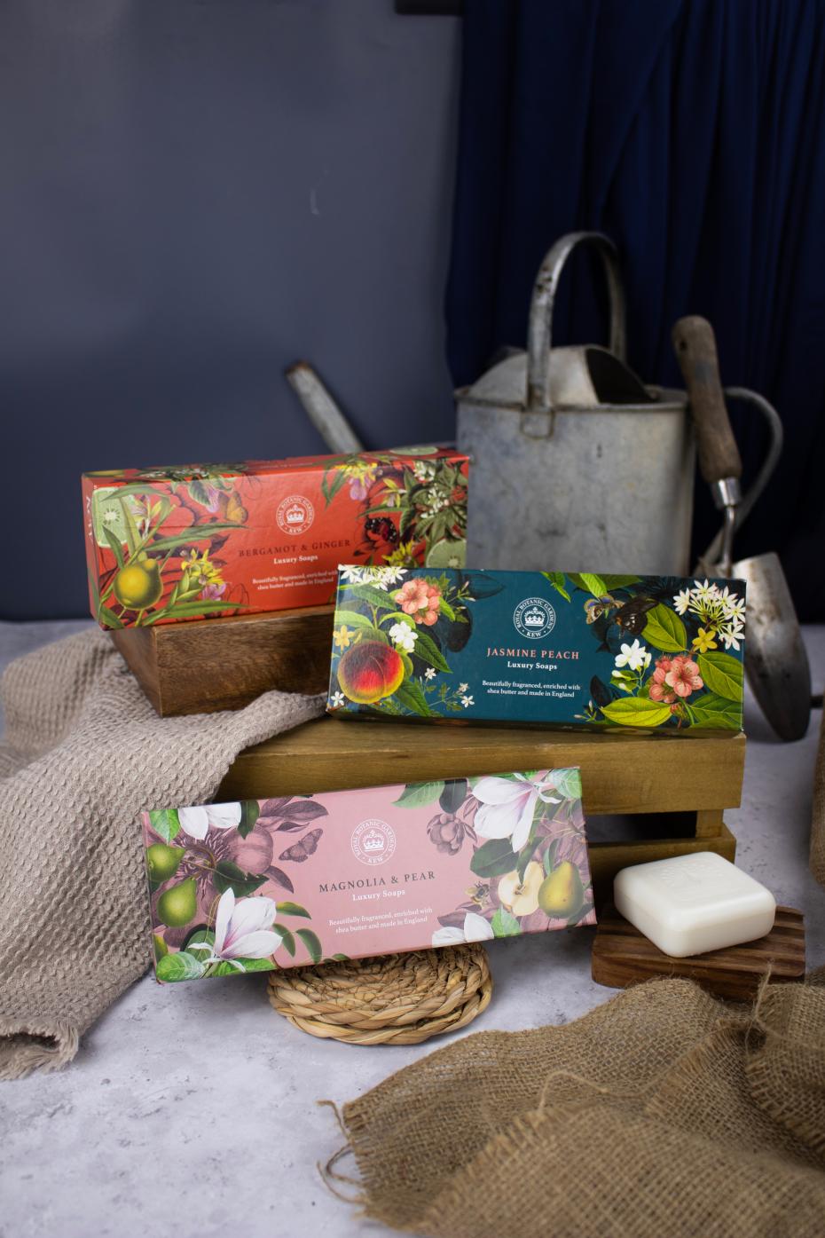 Kew Gardens Triple Soap Gift Boxes