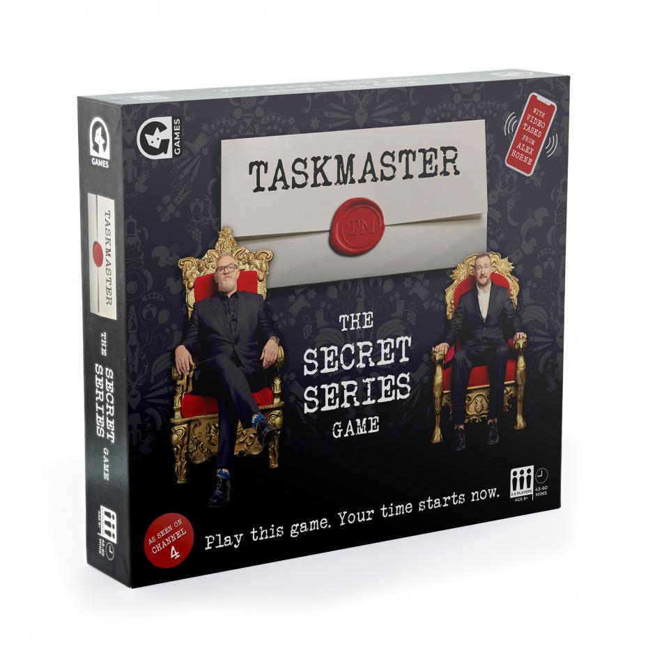 Taskmaster Secret Series angled box