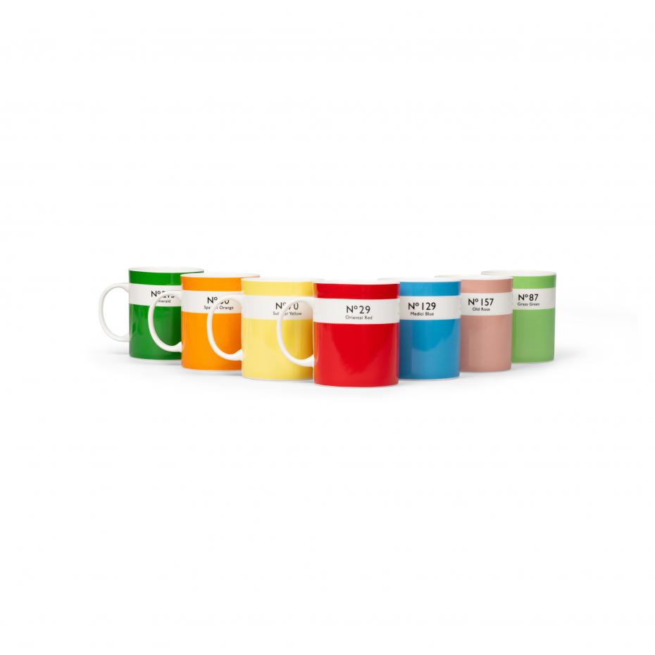 12 x British Colour Standard Mugs