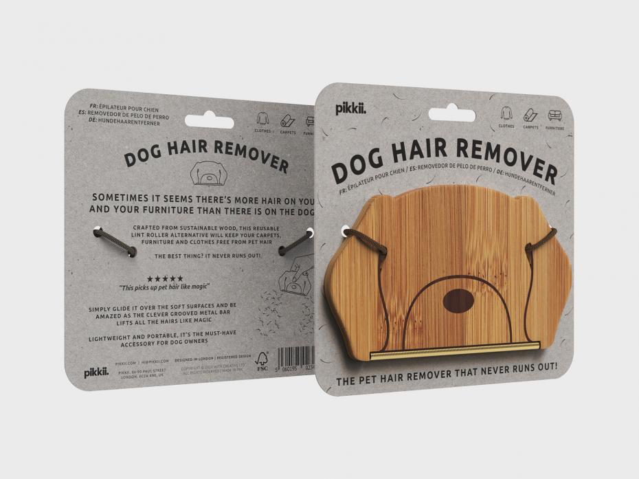 Dog Hair Remover packaging front and back