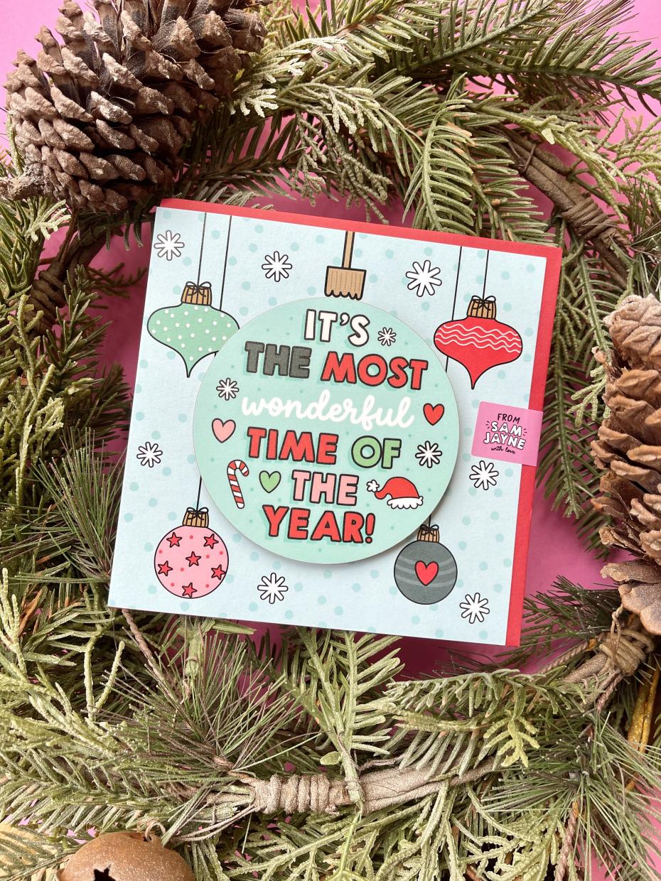 Wonderful Time of Year Christmas Coaster Card