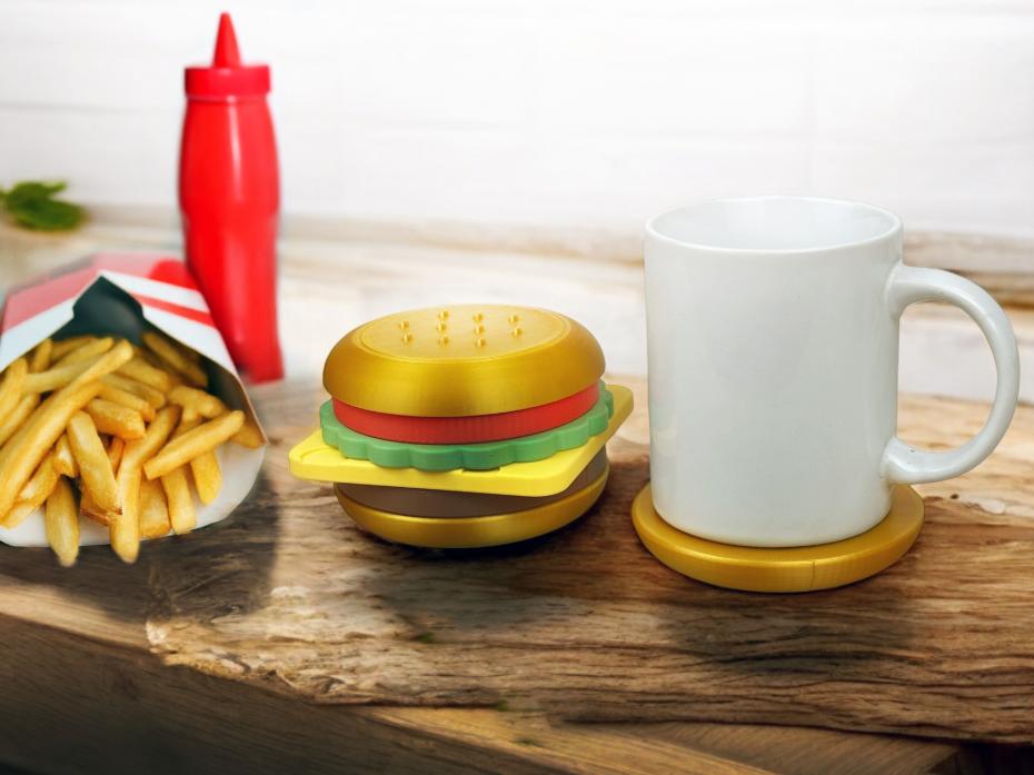 Burger Coaster Set