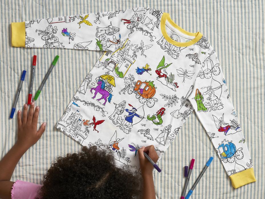 colour-in fairytales & legends pyjamas