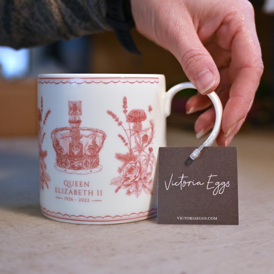  Victoria Eggs Queen Elizabeth Commemorative Tea Cup