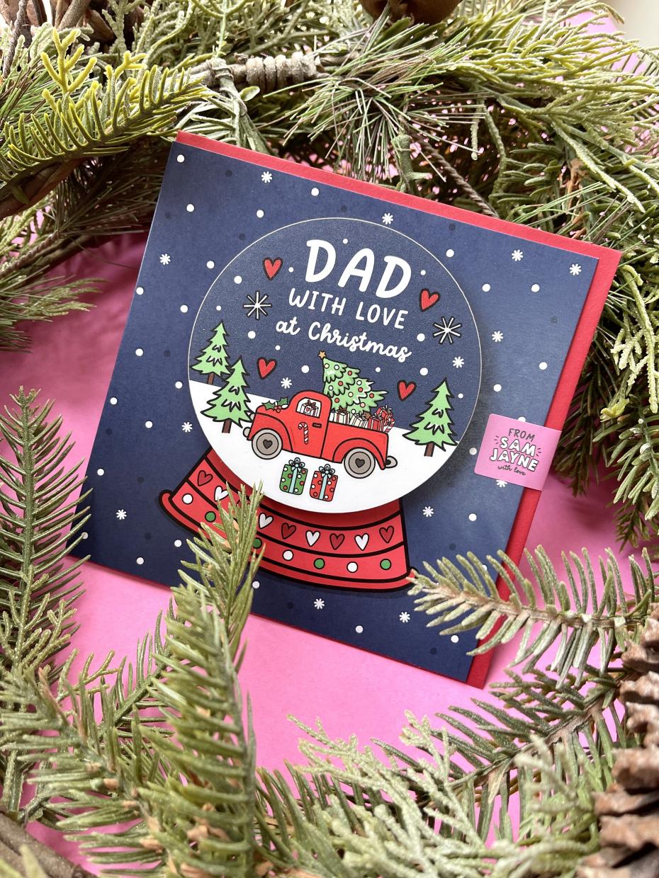 Dad Christmas Coaster Card