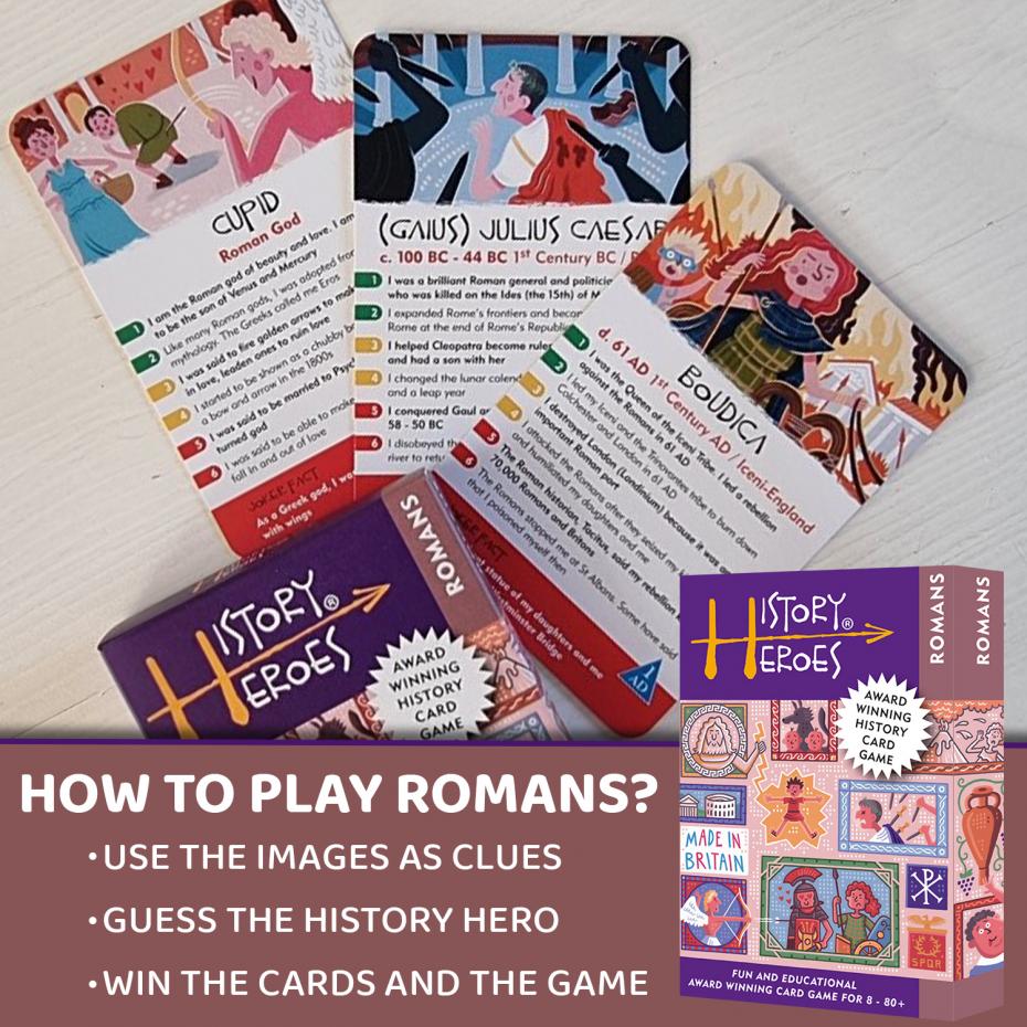 History Heroes: ROMANS card game - hints on how to play