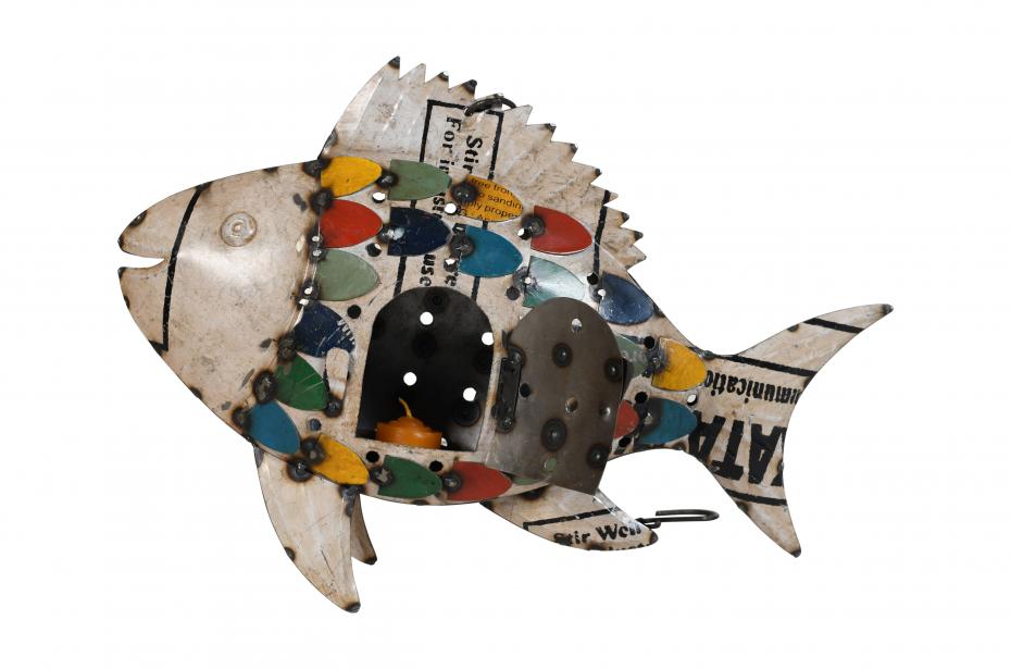 Jardinopia - Fairtrade, handmade, recycled Indian Tealight Fish