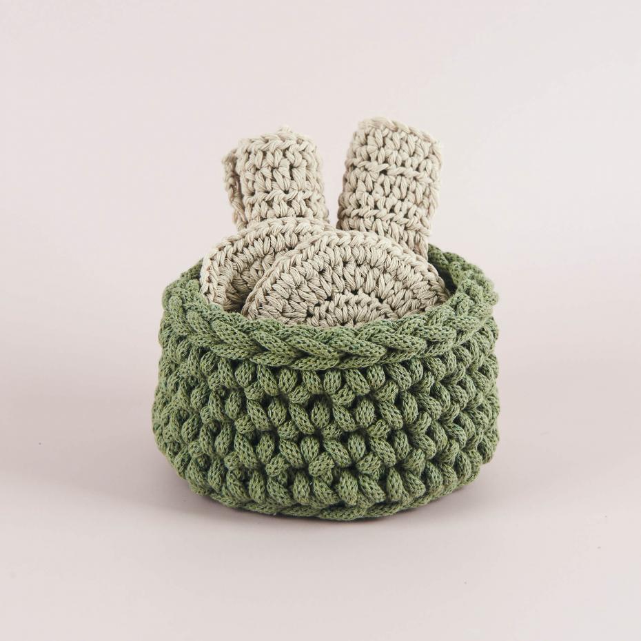 Spa Bathroom Crochet Kit Olive