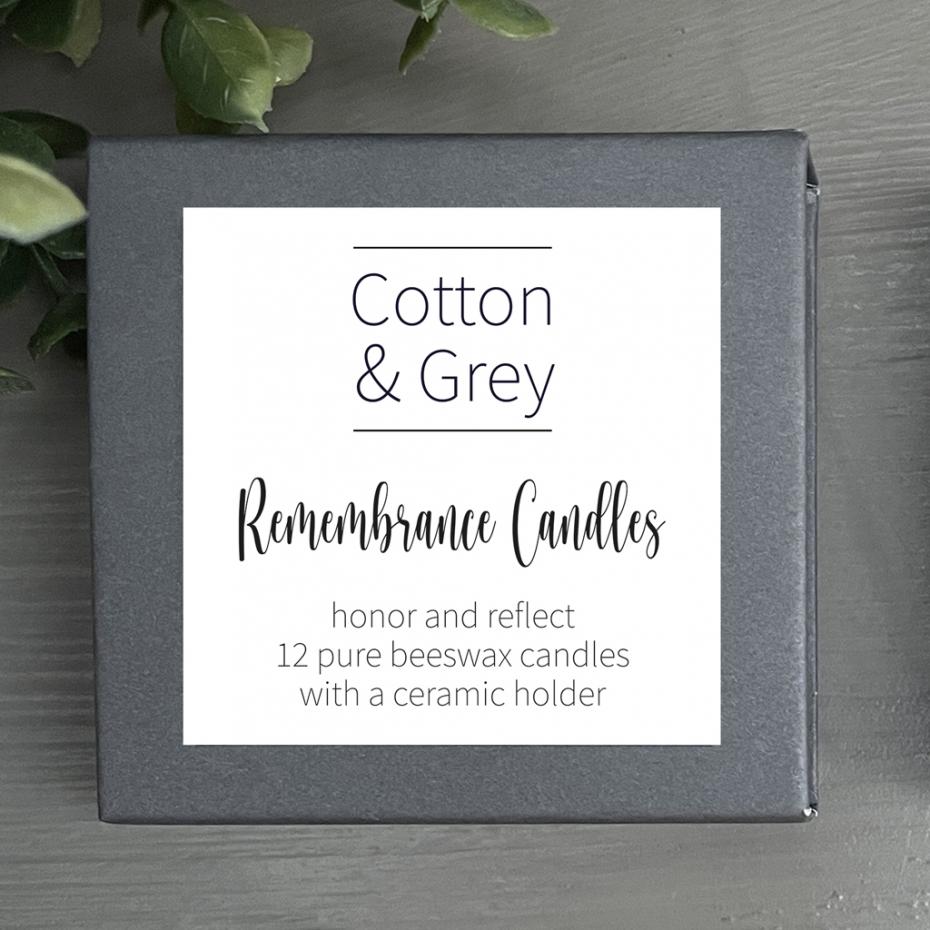 Cotton & Grey - Remembrance Candles