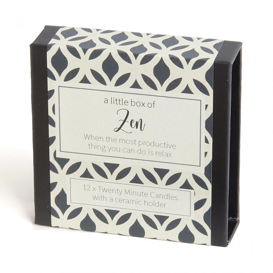 Little Box of 'Zen' Twenty Minute Candles