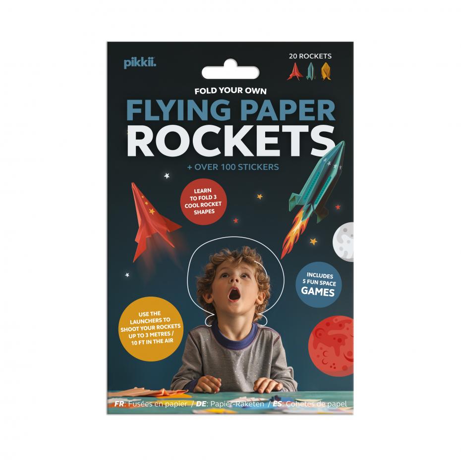 Pikkii Flying Paper Rockets front of pack image