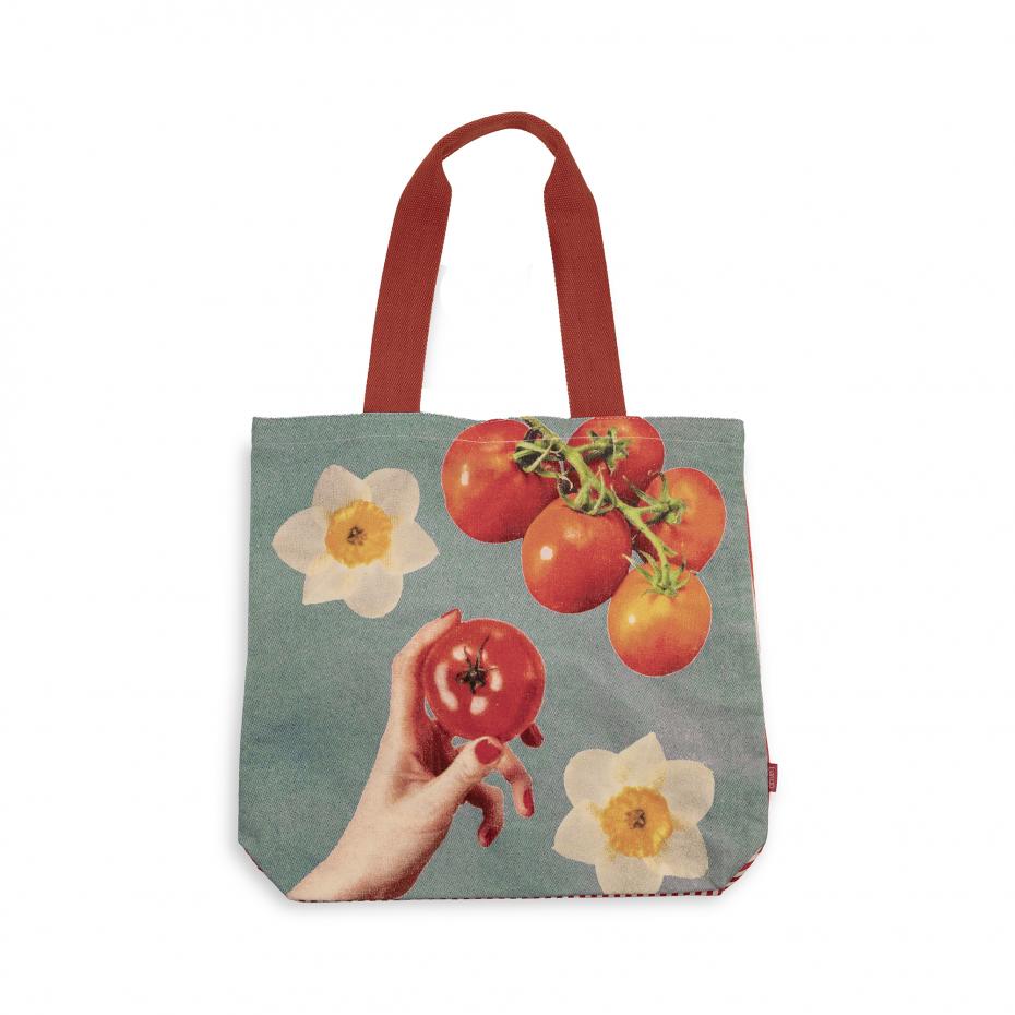 Canvas Tote - Tomato Floral