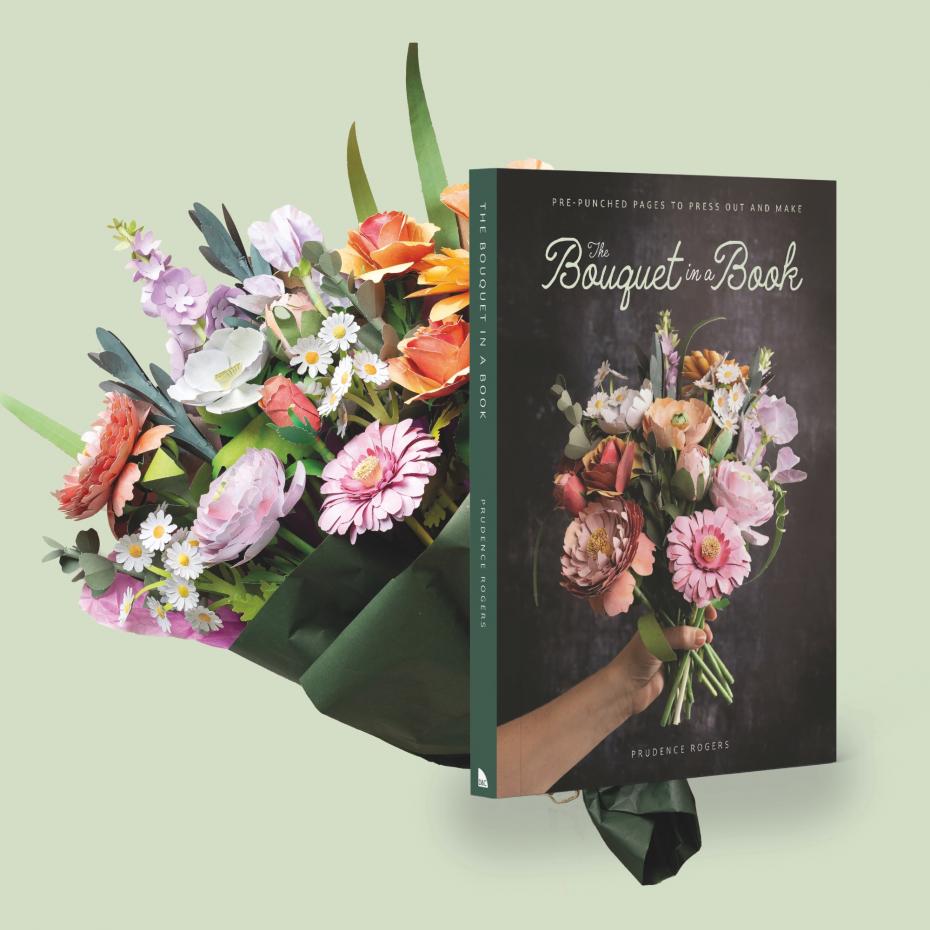 The Bouquet in a Book: Pre-punched pages to press out and make