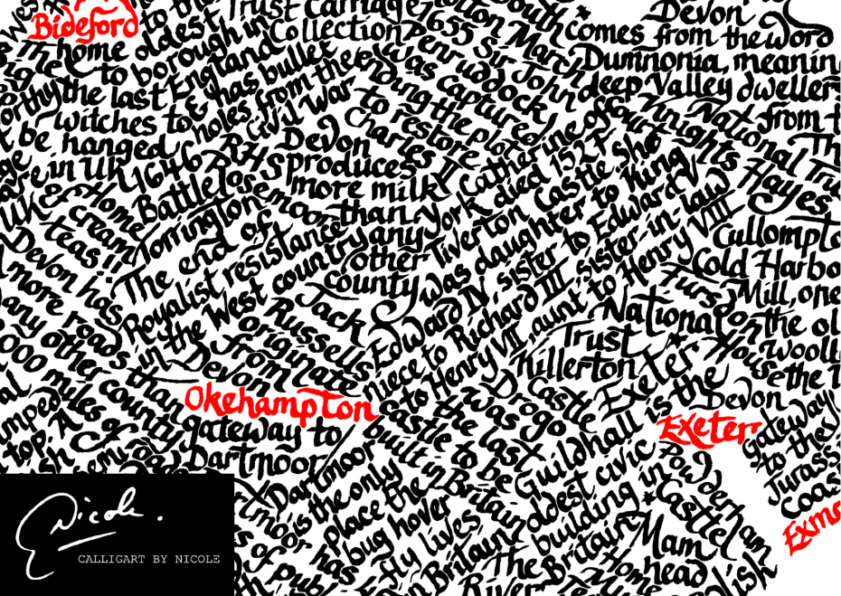 Devon County Map extract