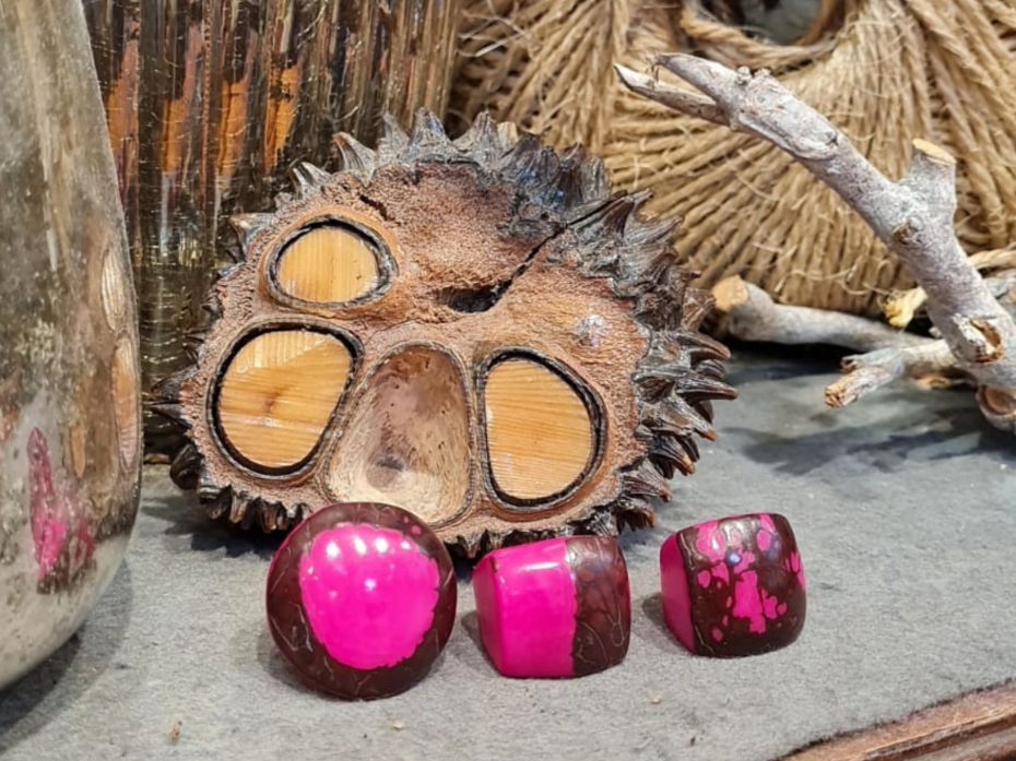 Tagua Rings  Pink