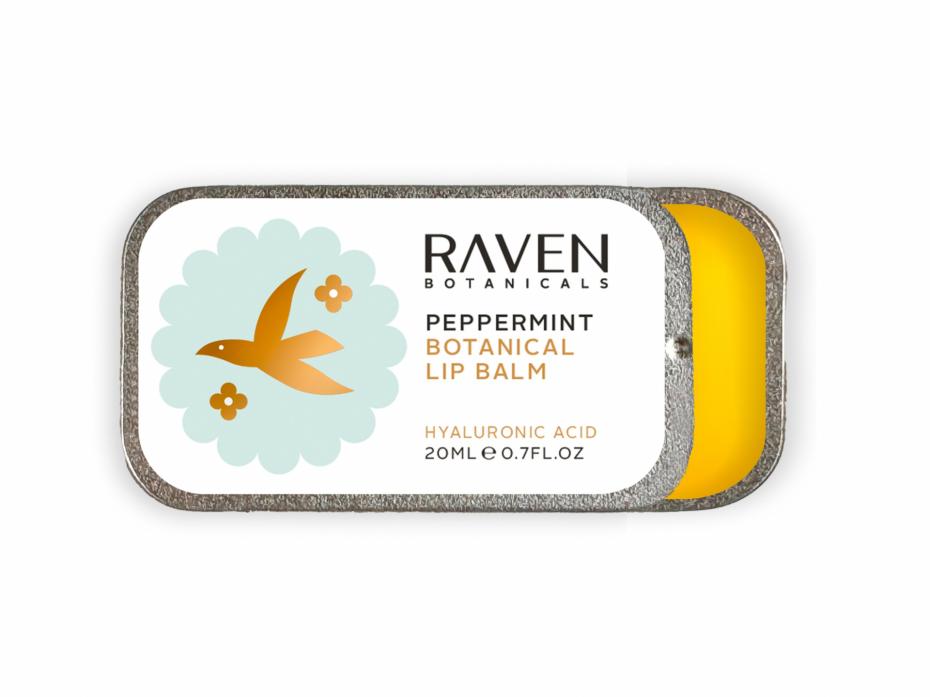 Perfectly fresh, Peppermint Botanical Lip Balm from Raven Botanicals