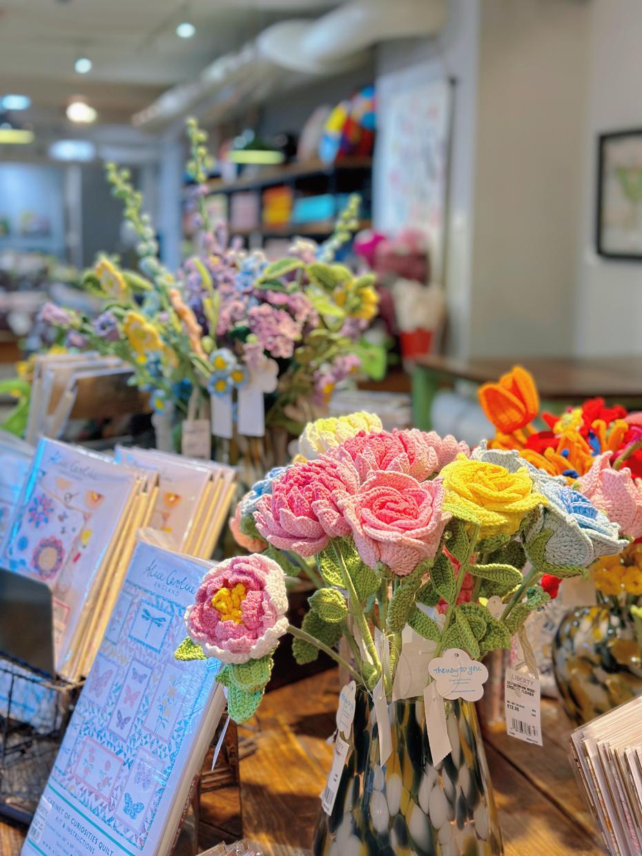 The Way to You Crochet Flowers seen at Liberty London - Haberdashery