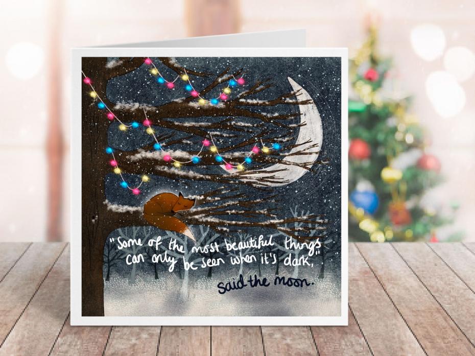 'When It's Dark' greeting card