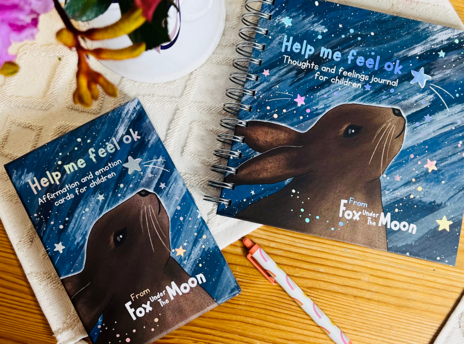 Children's Thoughts & Feelings Journal and Affirmation Cards