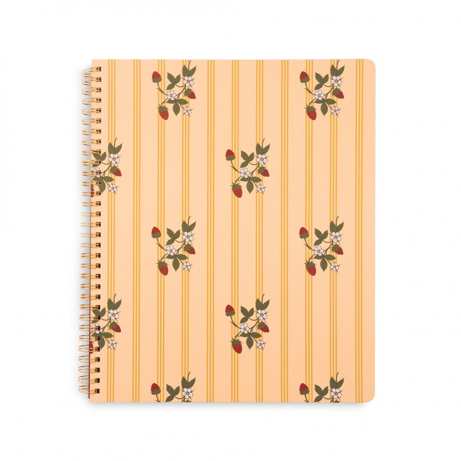 Large Notebook - Floral Stripe