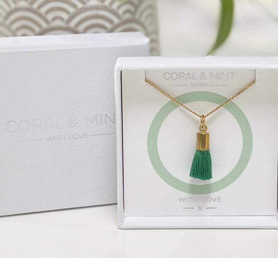 Emerald Tassel Necklace