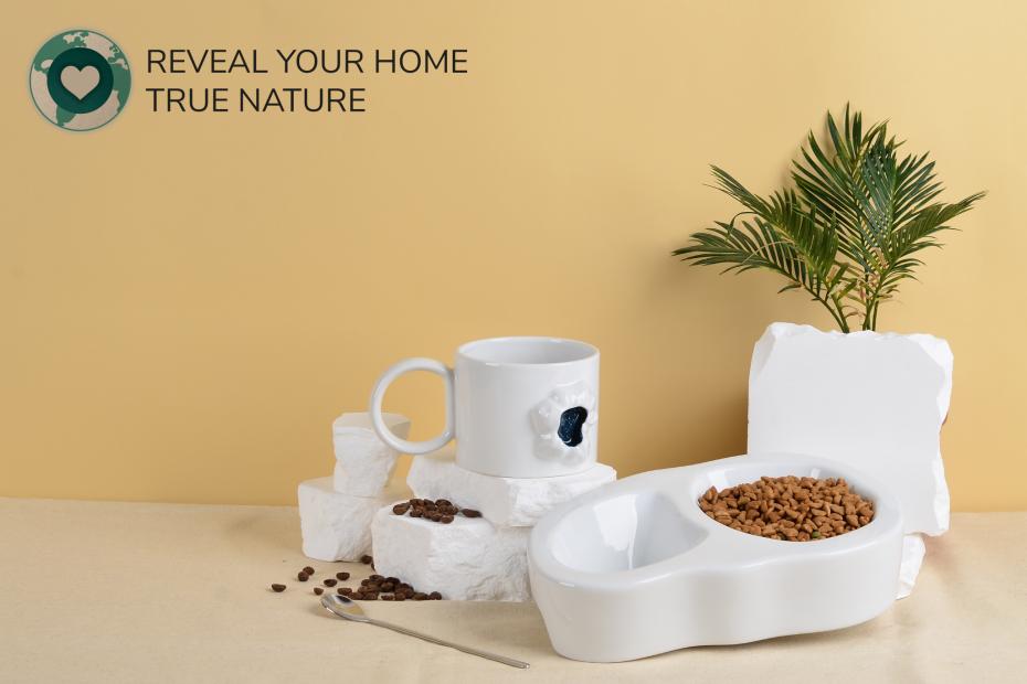 Eco-friendly mug and pet bowl set