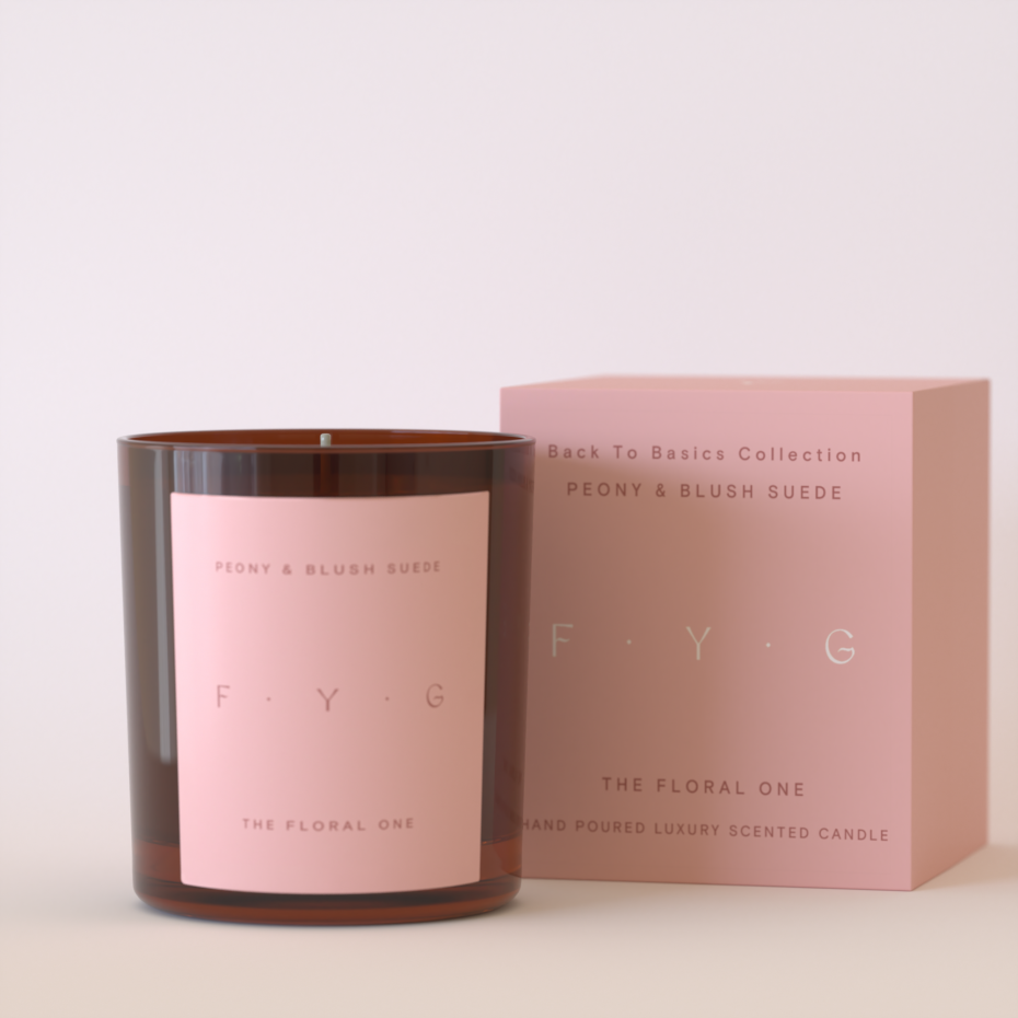 Peny & Blush Suede Candle "The Floral One"