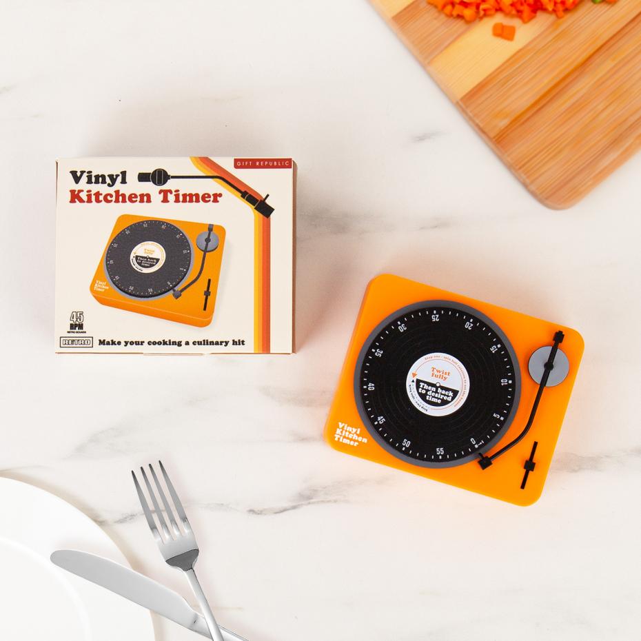 Vinyl Kitchen Timer - Product and Packaging