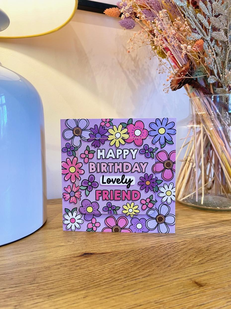 Lovely Friend Coaster Card