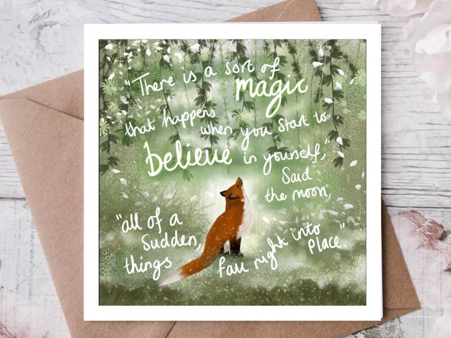 'Believe' greeting card