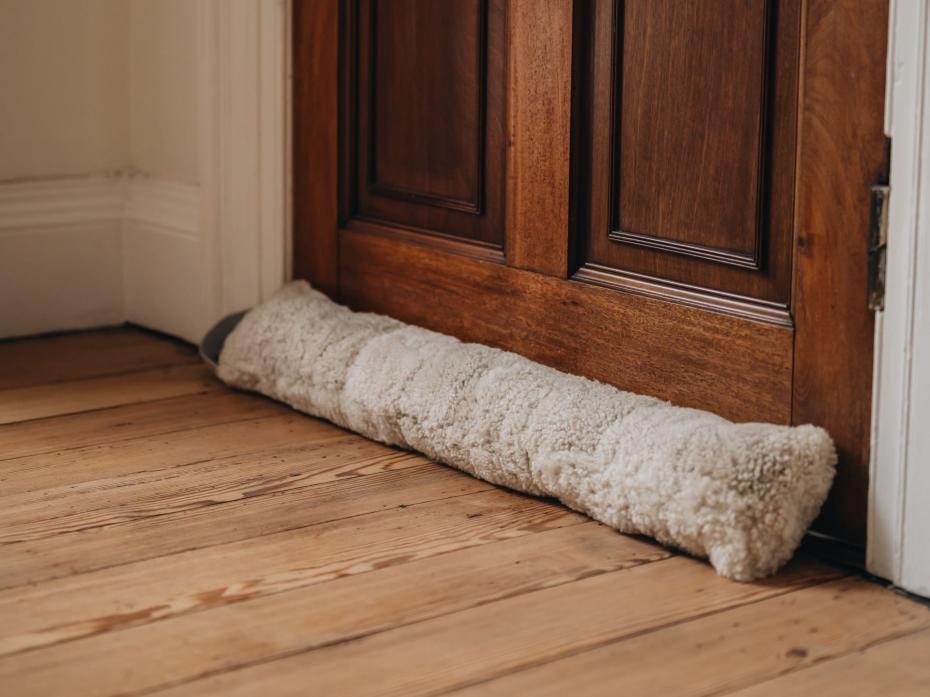 Waste Less Sheepskin Draught Excluder