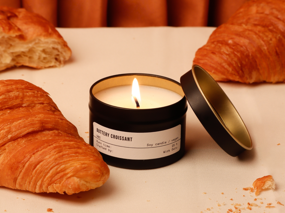 Buttery Croissant Tin Candle