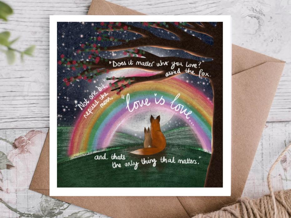 'Love Is Love' greeting card