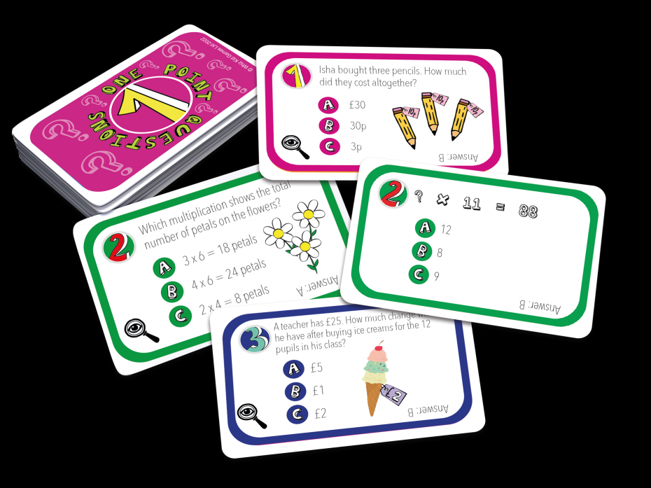 Go Genius Times Tables - The Board Game (Question cards)