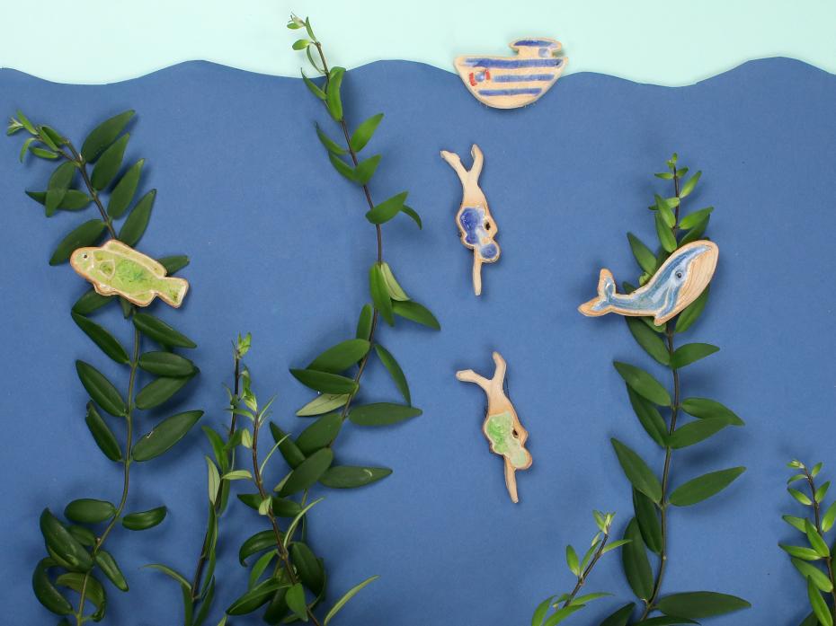 Ocean Themed Plant Hugger Stop Motion